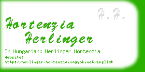 hortenzia herlinger business card